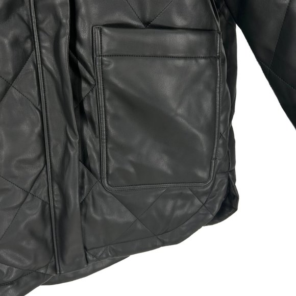NWT Apparis Stevie Noir Quilted Vegan Leather Jacket - Picture 5 of 8